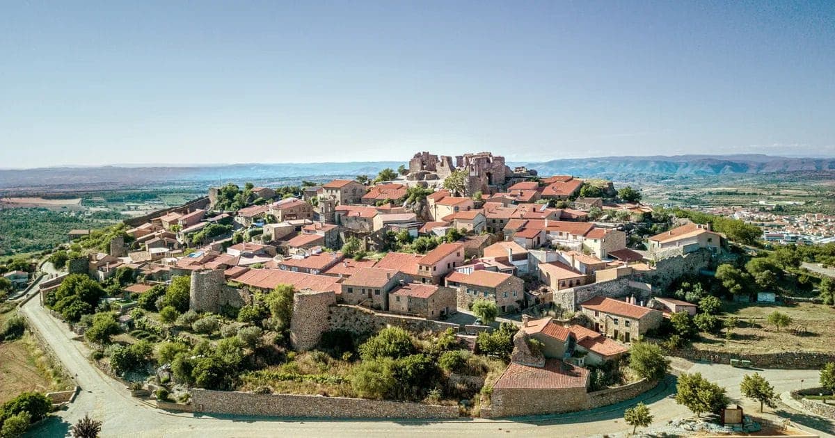 Castelo Rodrigo, a walled village on its hilltop.