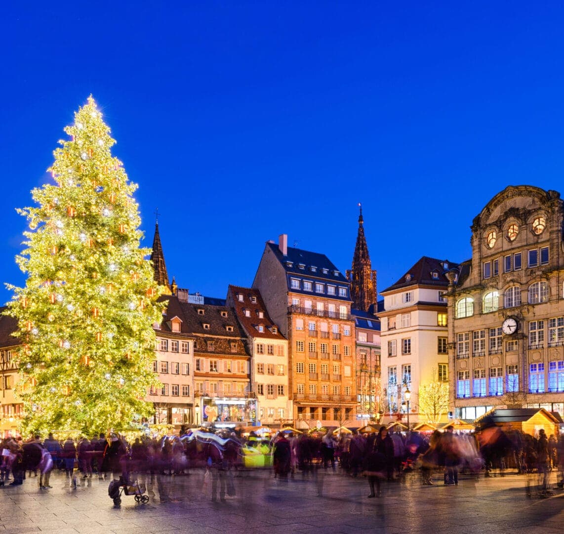The great Christmas tree in Place Kléber, Strasbourg.